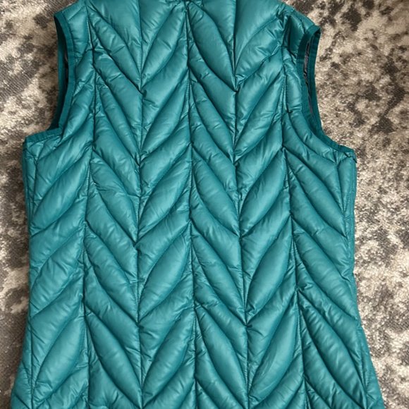 Eddie Bauer Women's Sleeveless Kelly-Green Goose Down Vest Small - Picture 5 of 5